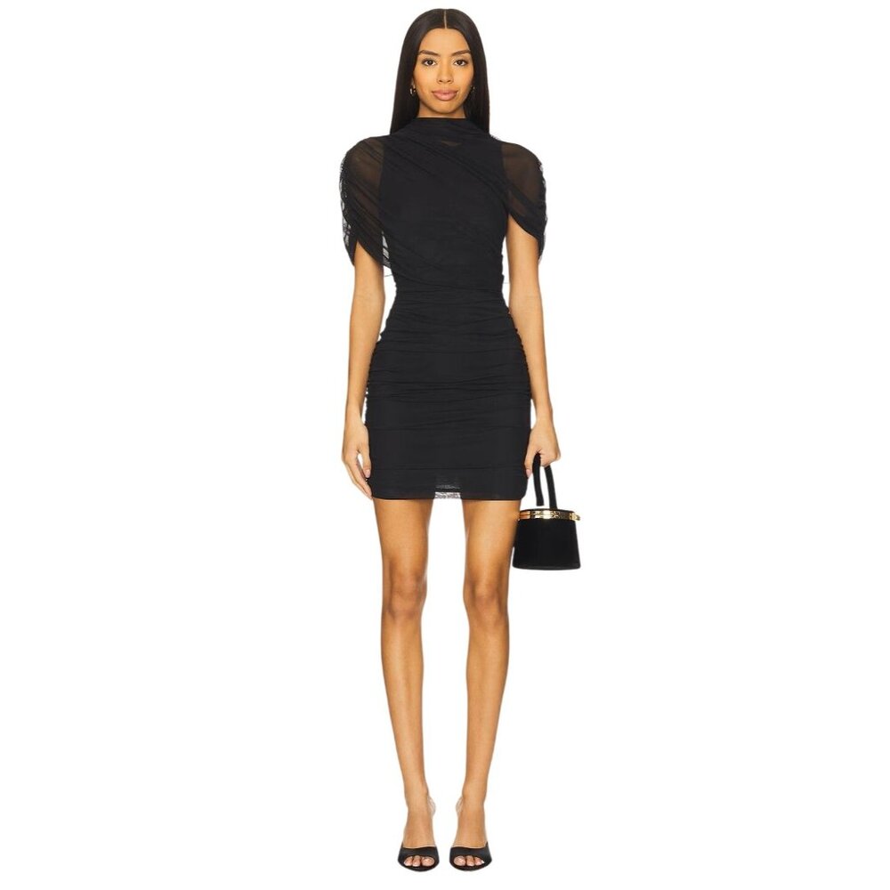 Amanda Uprichard Evianna Dress in Black Small New Womens Mini LBD